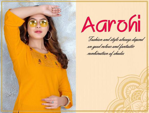 Beauty Queen Aarohi Fancy Regular Wear Rayon Ladies Top Collection